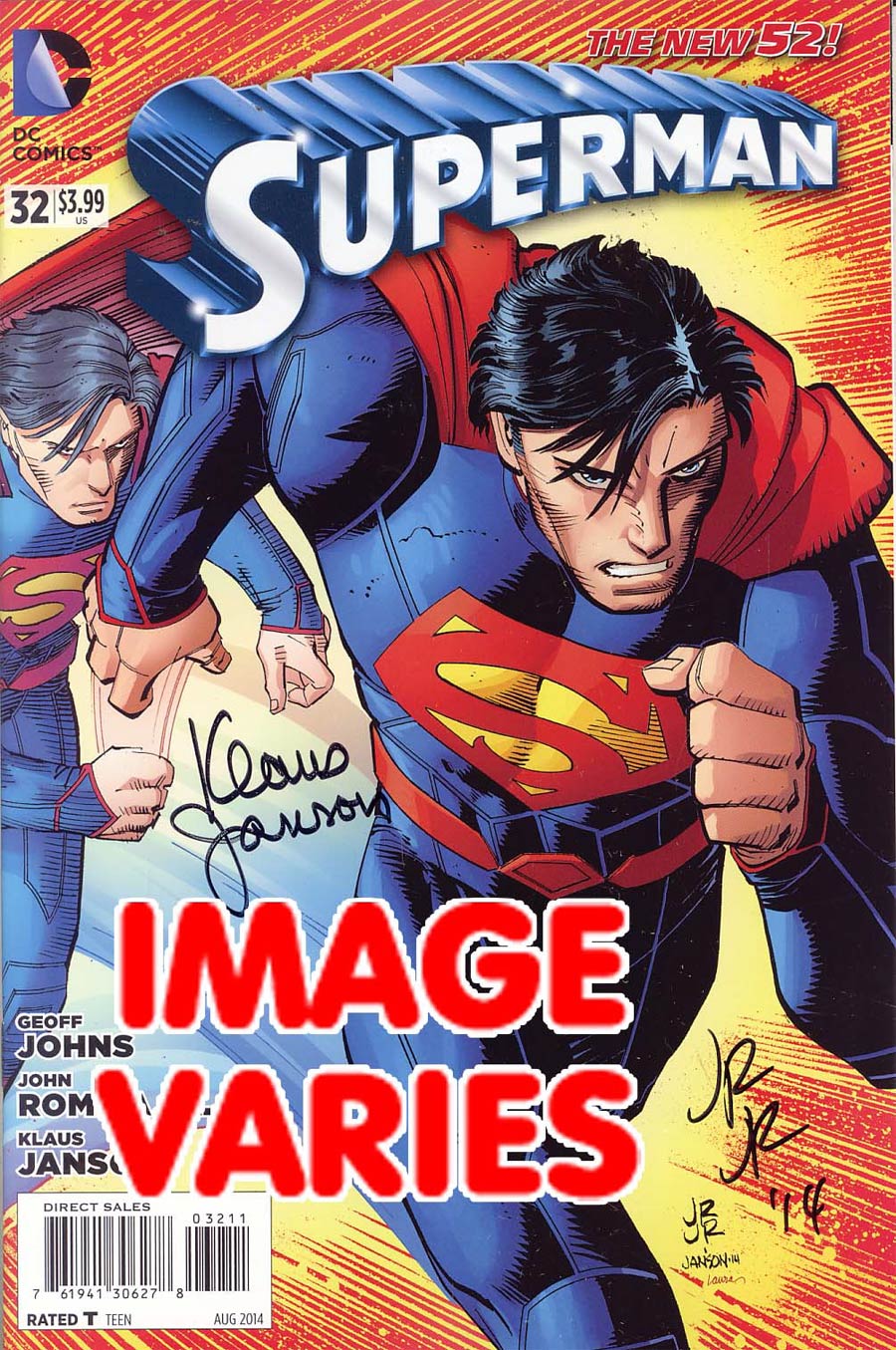 Superman Vol 4 #32 Signed By John Romita Jr & Klaus Janson (Cover Filled Randomly)