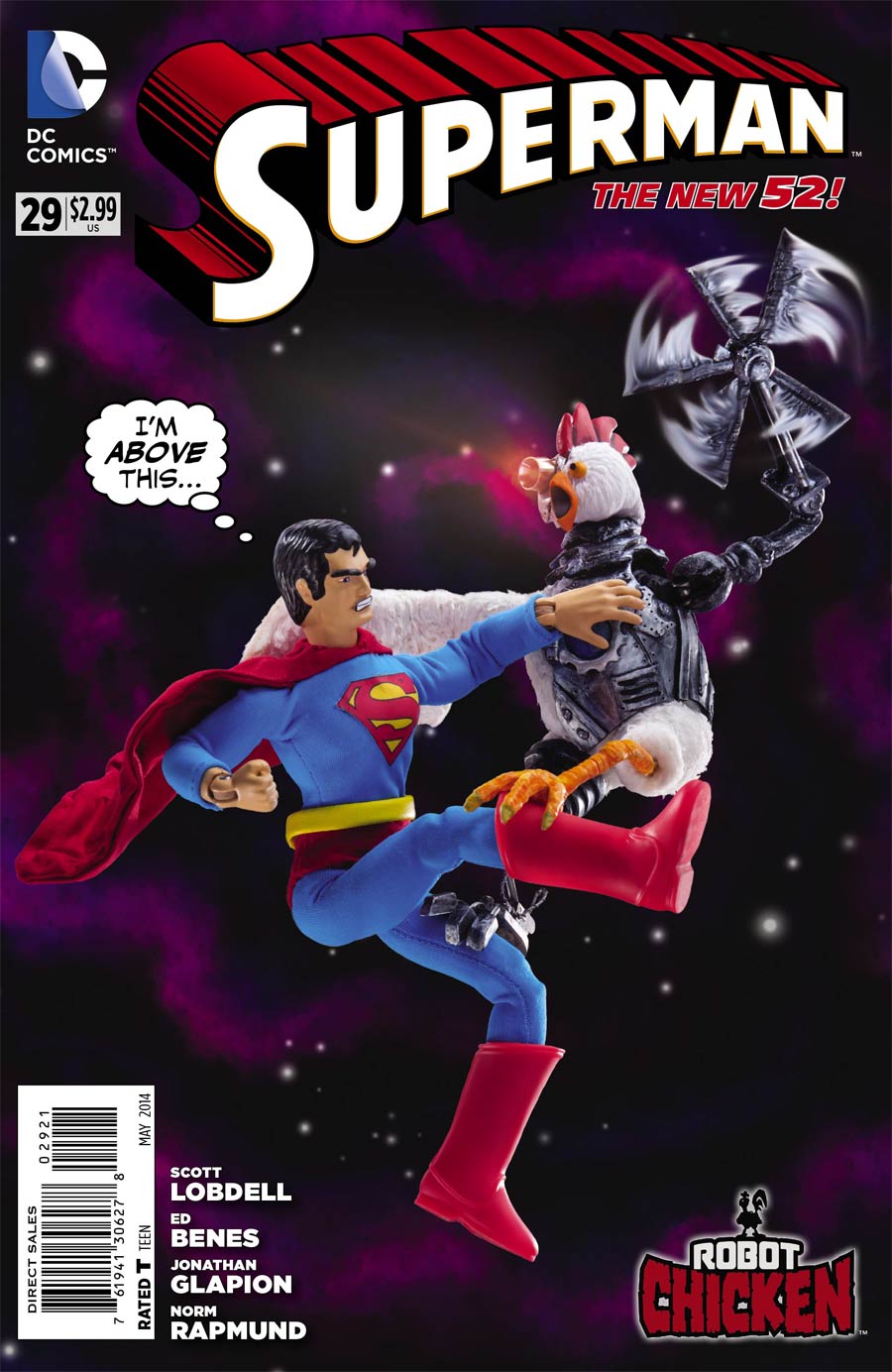 Superman Vol 4 #29 Cover B Incentive Robot Chicken Variant Cover