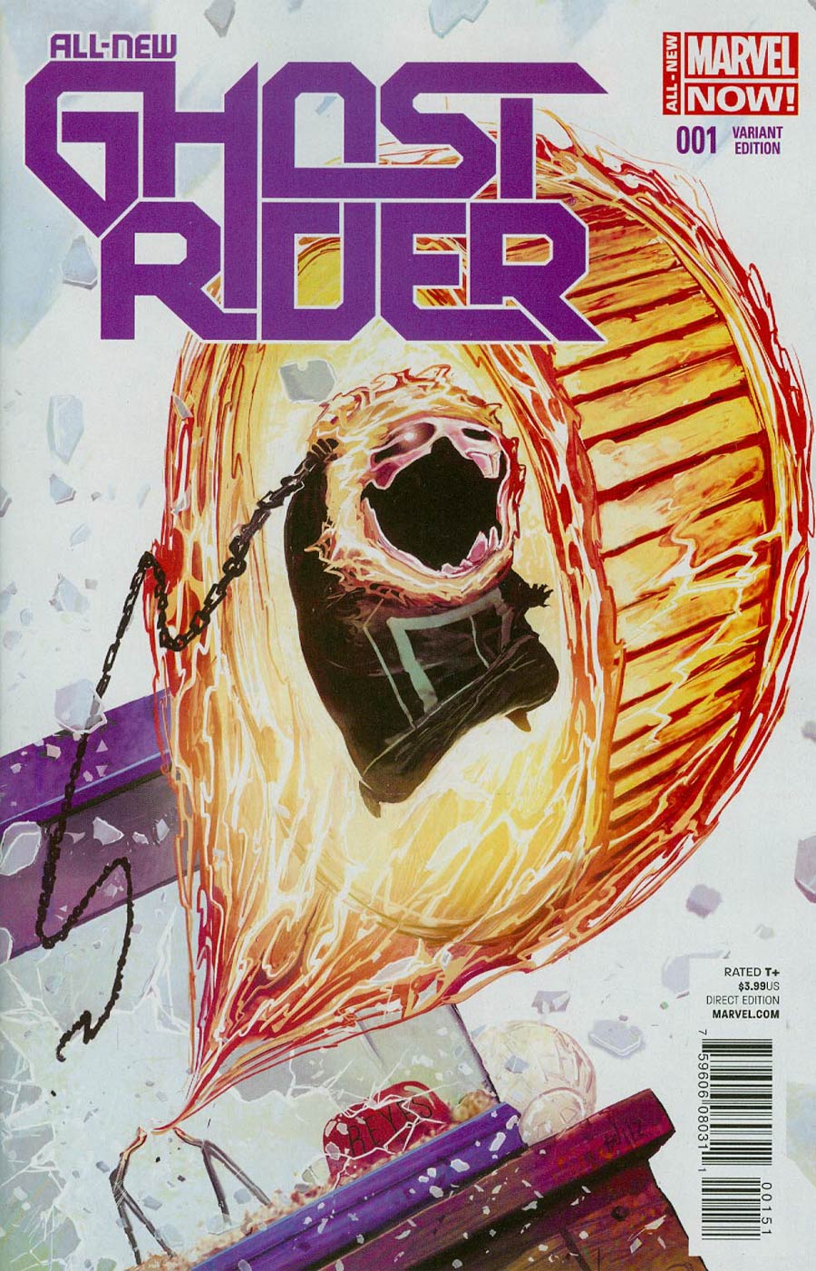All-New Ghost Rider #1 Cover B Variant Mike Del Mundo Animal Cover