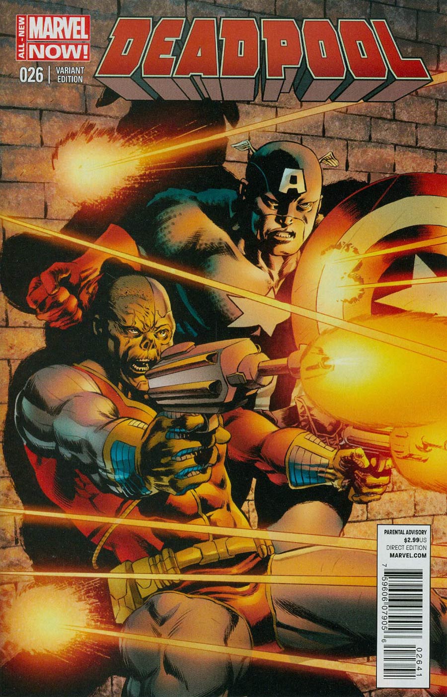 Deadpool Vol 4 #26 Cover B Incentive Captain America Variant Cover