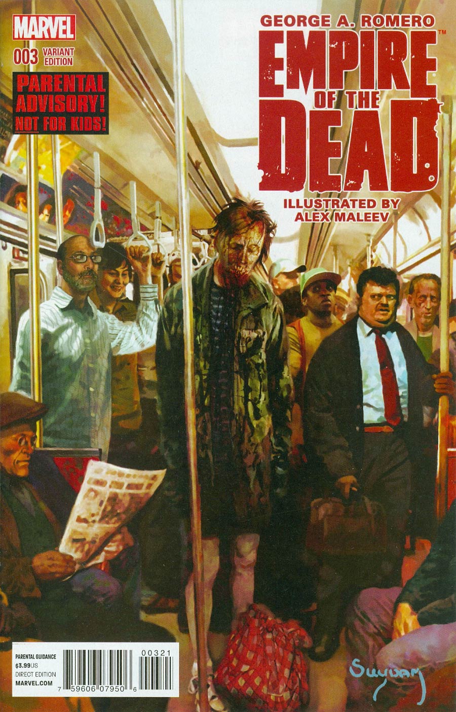 George Romeros Empire Of The Dead Act One #3 Cover B Incentive Arthur Suydam NYC Variant Cover