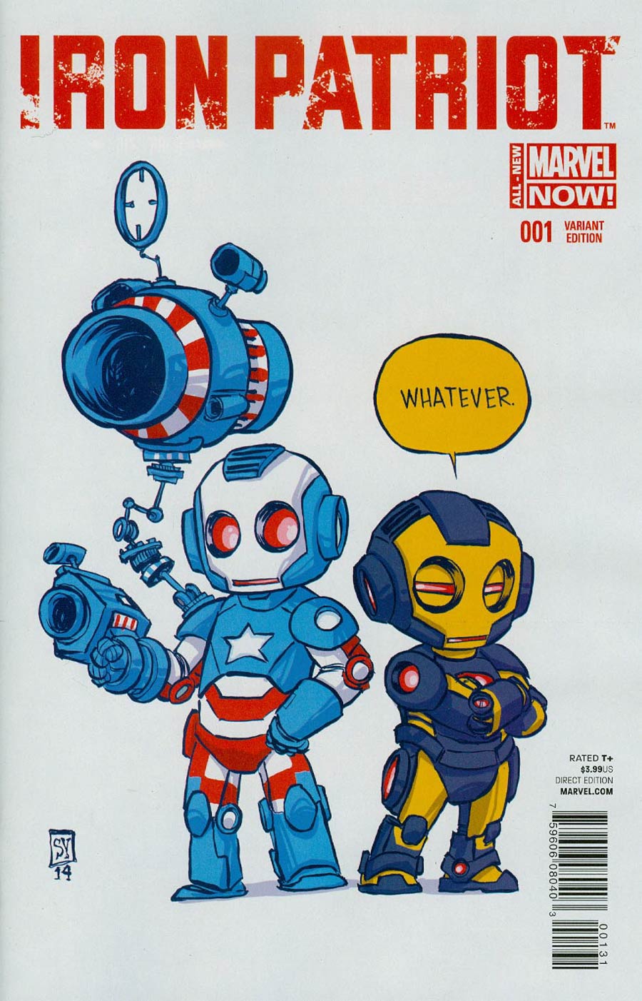 Iron Patriot #1 Cover B Variant Skottie Young Baby Cover