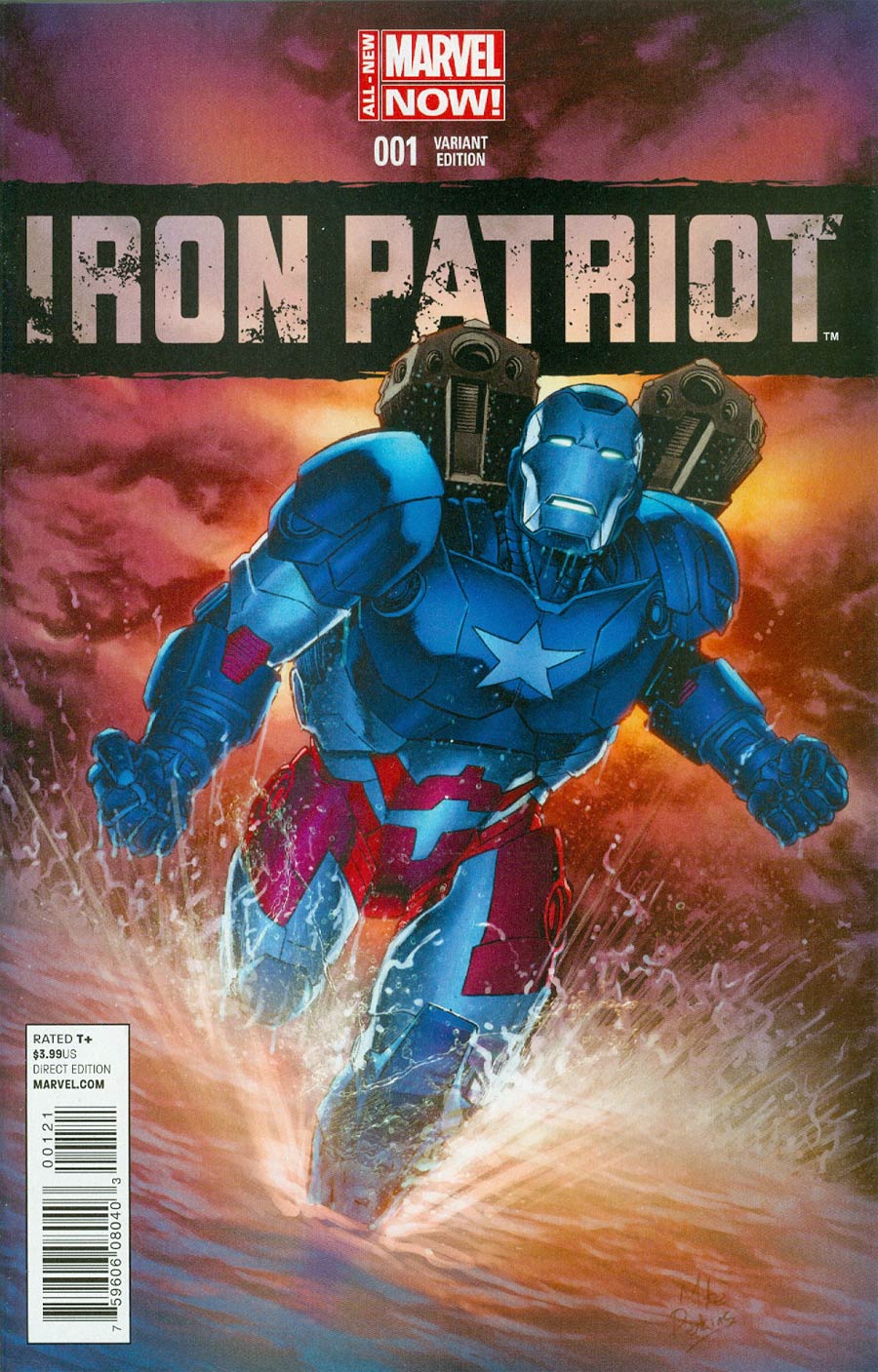 Iron Patriot #1 Cover C Incentive Mike Perkins Variant Cover