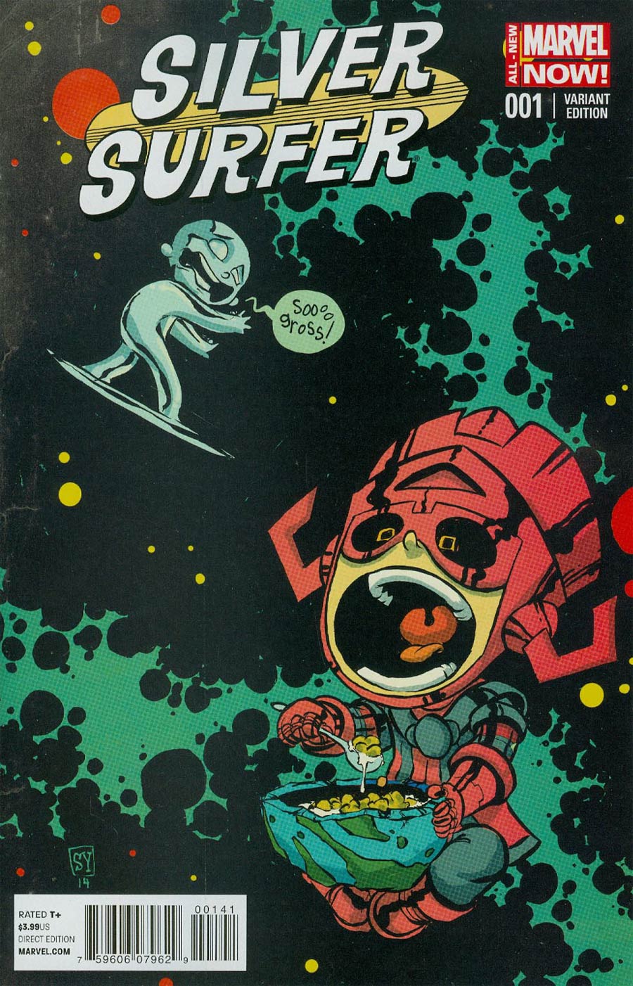 Silver Surfer Vol 6 #1 Cover C Variant Skottie Young Baby Cover