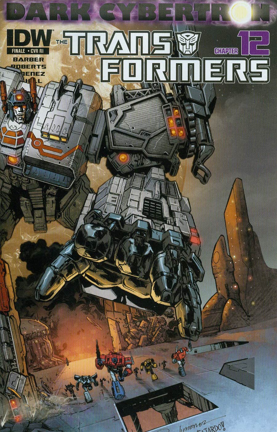 Transformers Dark Cybertron Finale Cover C Incentive Phil Jimenez Variant Cover (Dark Cybertron Part 12)