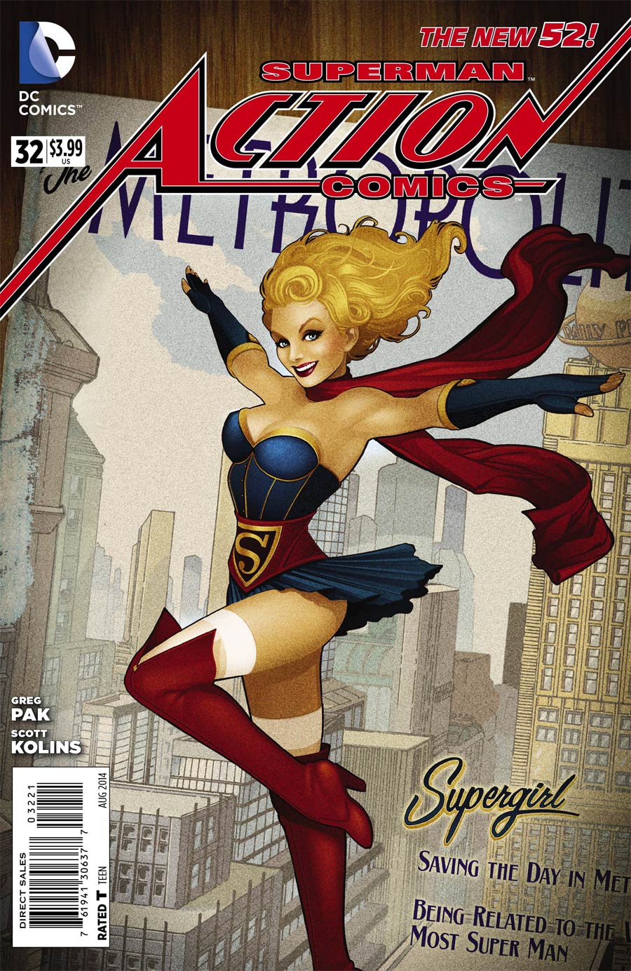 Action Comics Vol 2 #32 Cover B Variant DC Bombshells Cover (Superman Doomed Tie-In)