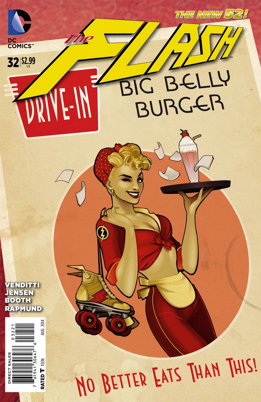 Flash Vol 4 #32 Cover B Variant DC Bombshells Cover