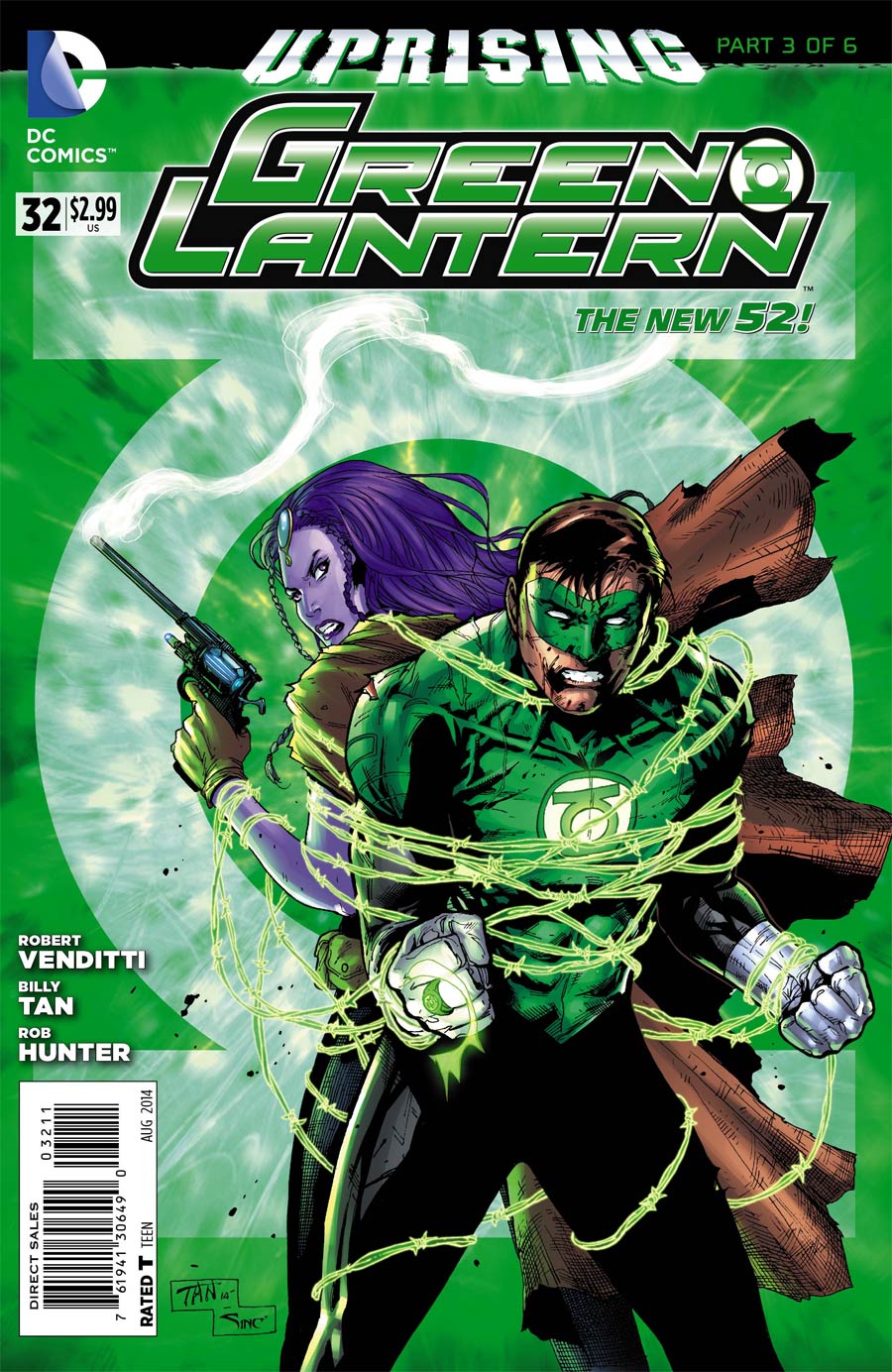 Green Lantern Vol 5 #32 Cover A Regular Billy Tan Cover (Uprising Part 3)