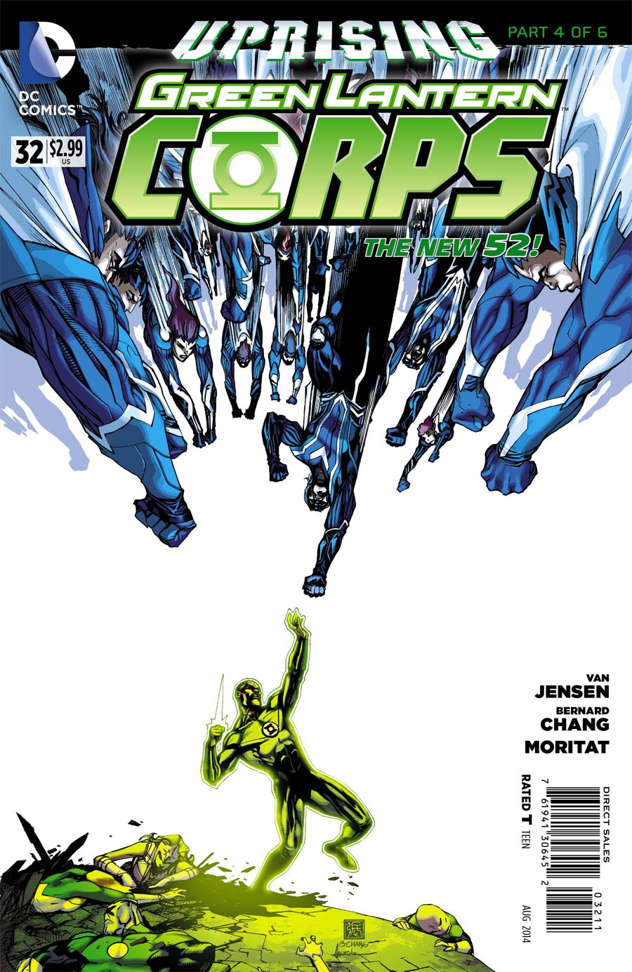 Green Lantern Corps Vol 3 #32 Cover A Regular Bernard Chang Cover (Uprising Part 4)