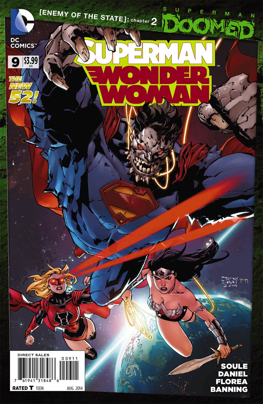 Superman Wonder Woman #9 Cover A Regular Tony S Daniel Cover (Superman Doomed Tie-In)