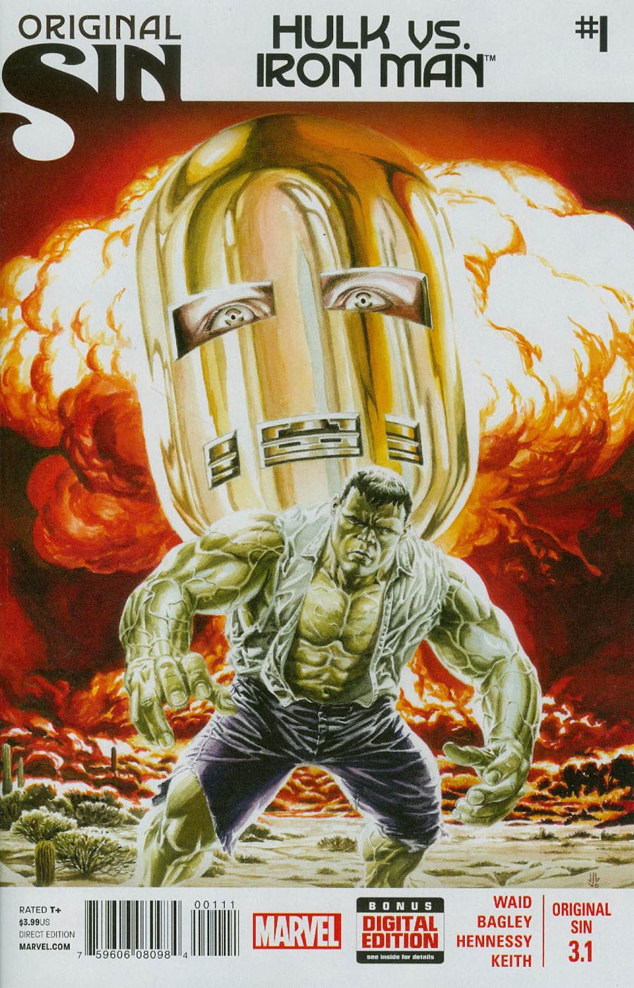 Original Sin #3.1 Hulk vs Iron Man Part 1 Cover A 1st Ptg Regular JG Jones Cover