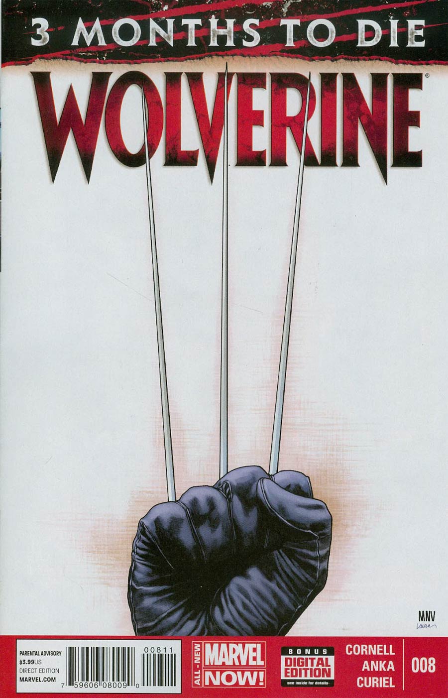 Wolverine Vol 6 #8 Cover A 1st Ptg Regular Steve McNiven Cover (3 Months To Die Part 1)