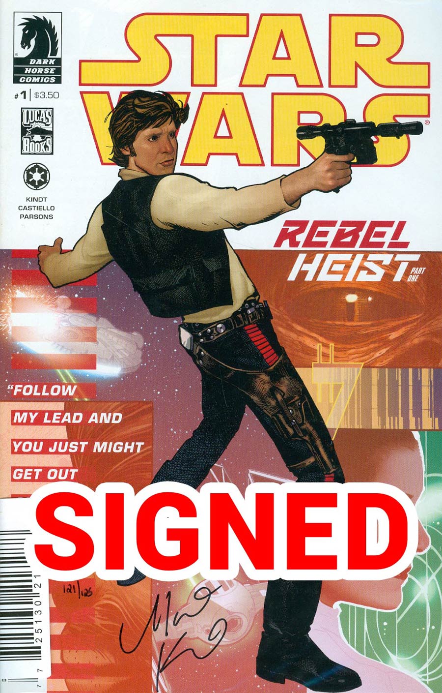 Star Wars Rebel Heist #1 Cover D DF Signed By Matt Kindt