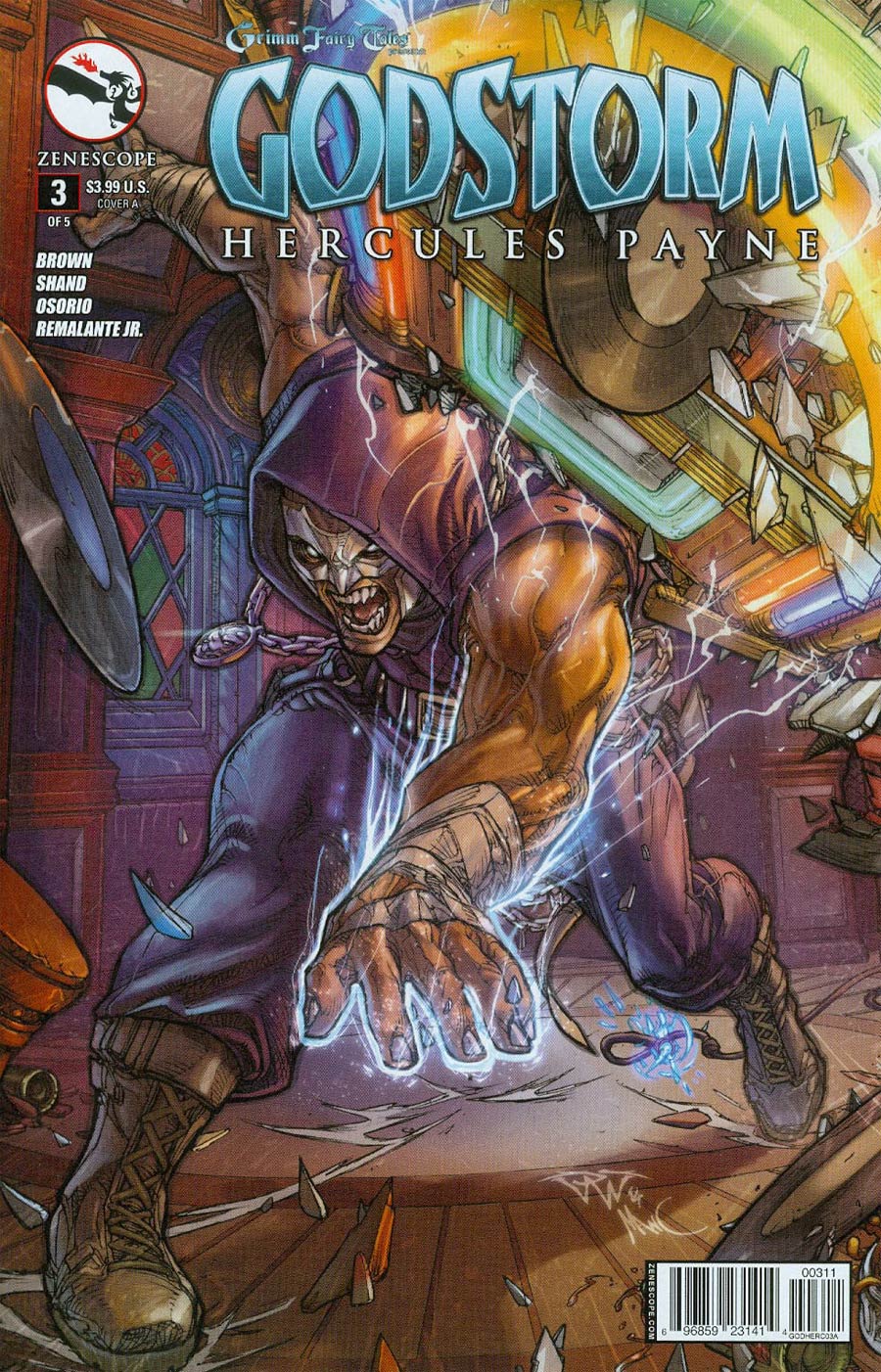 Grimm Fairy Tales Presents Godstorm Hercules Payne #3 Cover A Paolo Pantalena