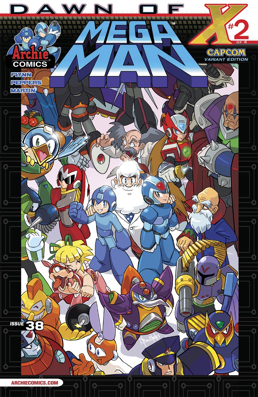 Mega Man Vol 2 #38 Cover B Variant Ben Bates Capcom Cast Combo Cover
