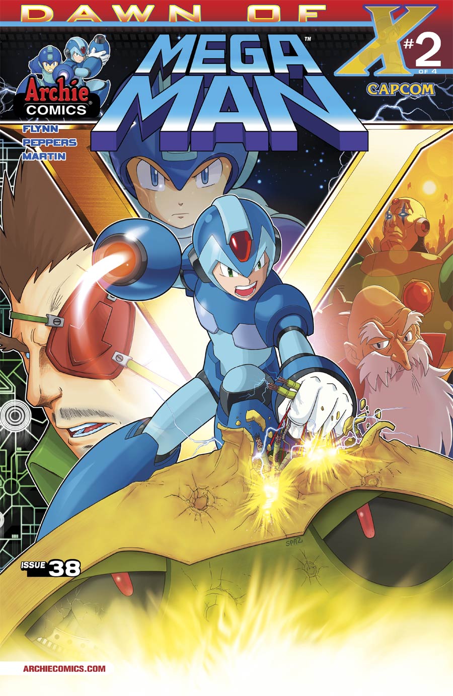 Mega Man Vol 2 #38 Cover A Regular Patrick Spaz Spaziante Cover