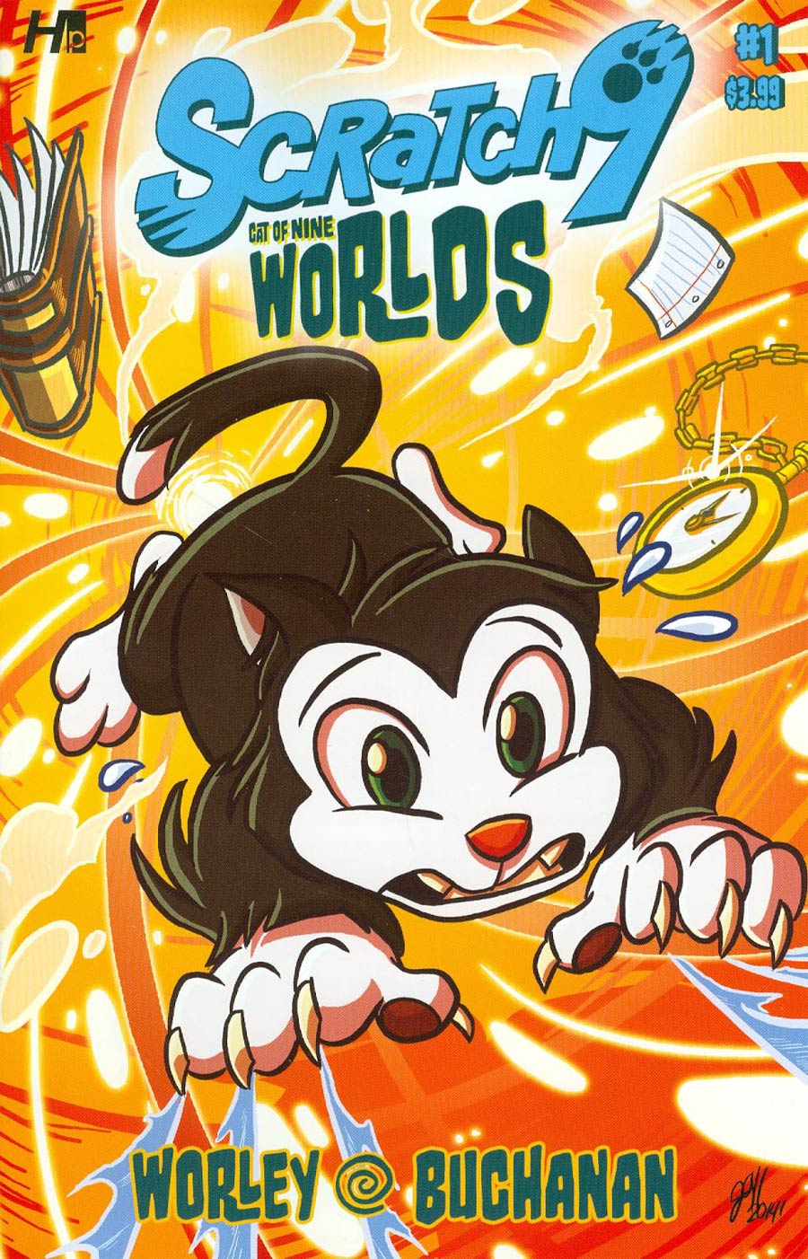 Scratch 9 Cat Of Nine Worlds #1 Cover A Regular Joshua Buchanan Cover