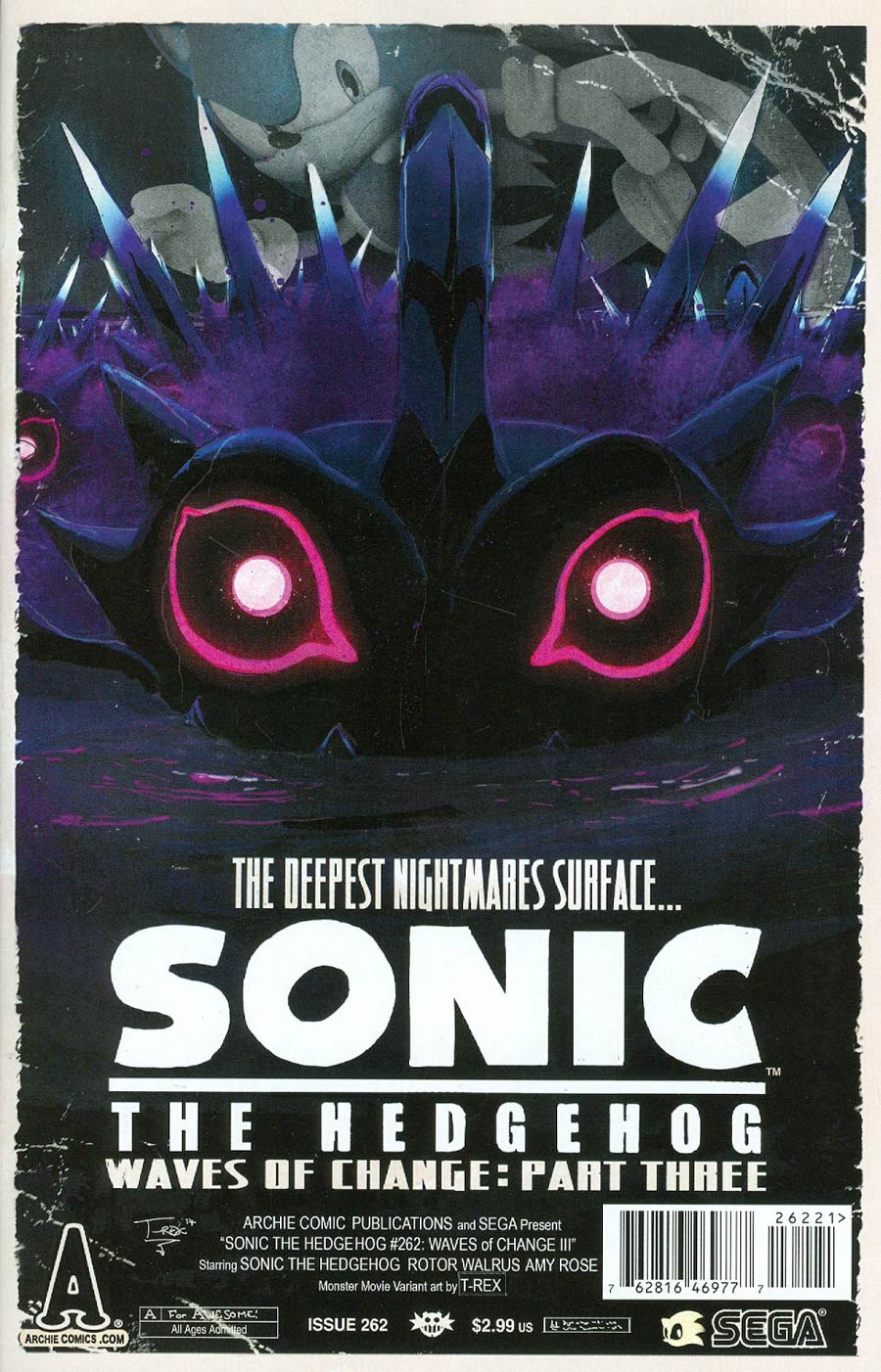 Sonic The Hedgehog Vol 2 #262 Cover B Variant Monster Movie Cover