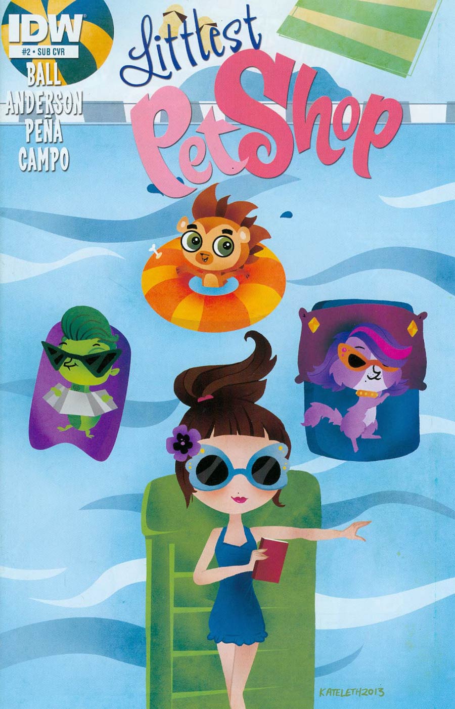 Littlest Pet Shop #2 Cover B Variant Kate Leth Subscription Cover