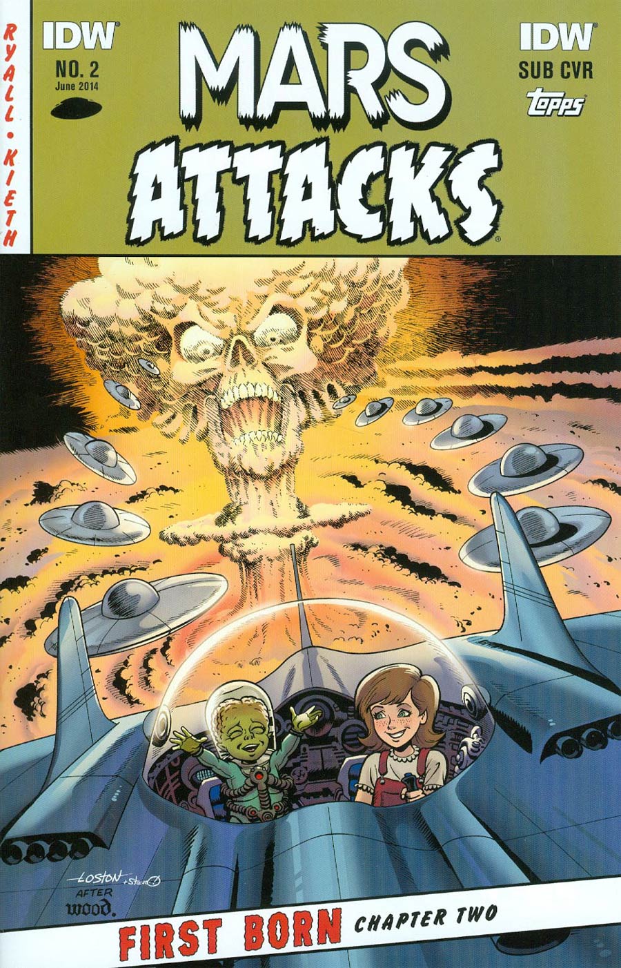 Mars Attacks First Born #2 Cover B Variant Loston Wallace Subscription Cover