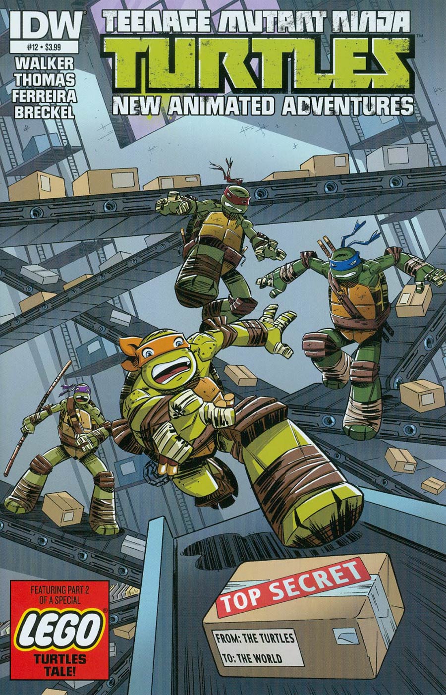 Teenage Mutant Ninja Turtles New Animated Adventures #12 Cover A Regular Dario Brizuela Cover