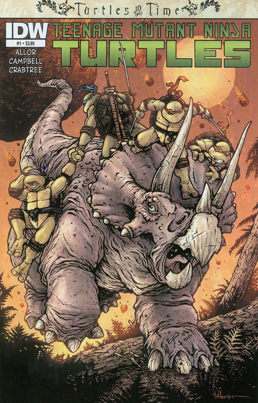 Teenage Mutant Ninja Turtles Turtles In Time #1 Cover A Regular David Petersen Cover