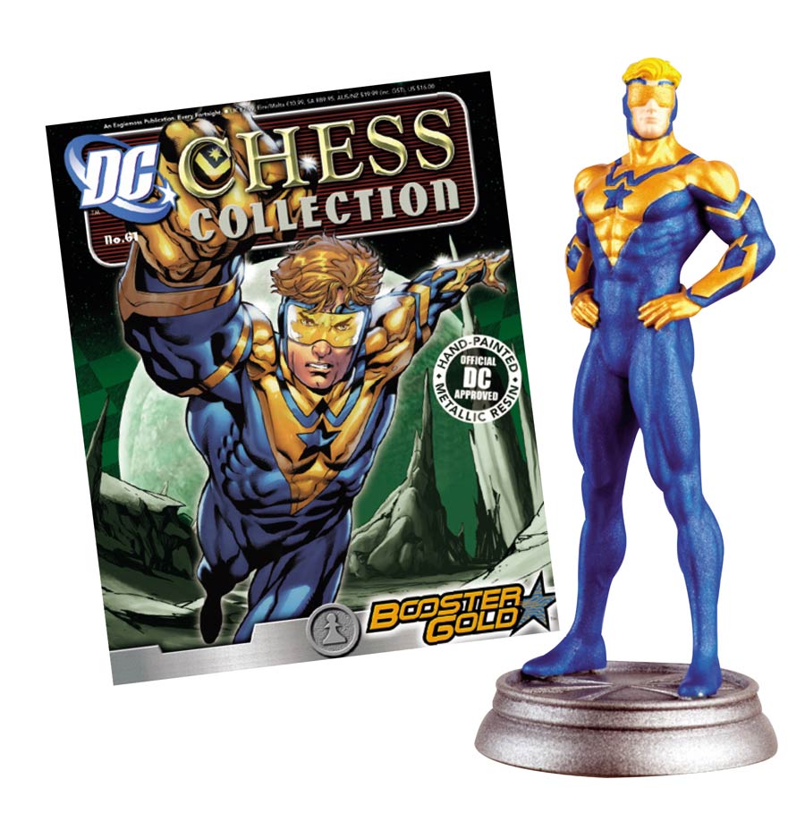 DC Superhero Chess Figure Collector Magazine #61 Booster Gold White Pawn