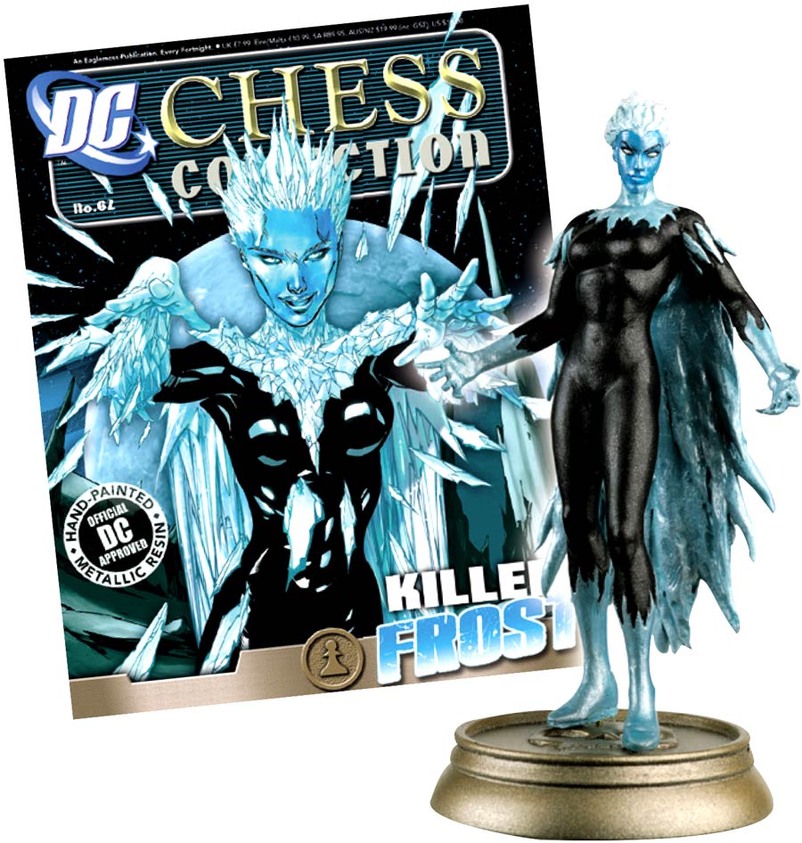 DC Superhero Chess Figure Collector Magazine #62 Killer Frost Black Pawn