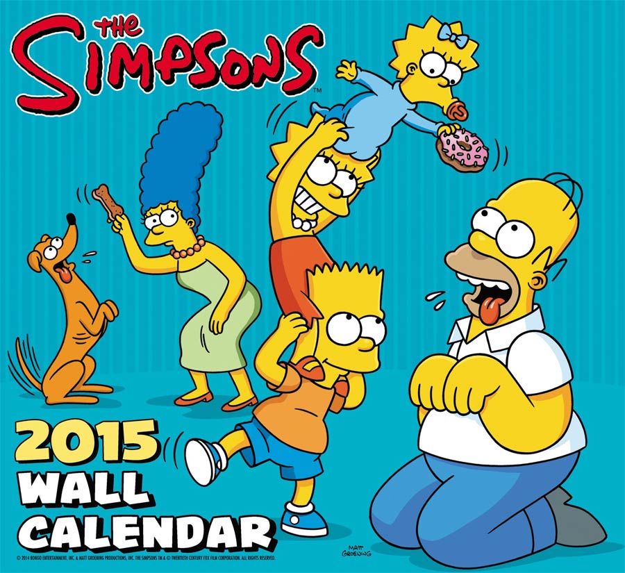 Simpsons 2015 12x11-inch Wall Calendar