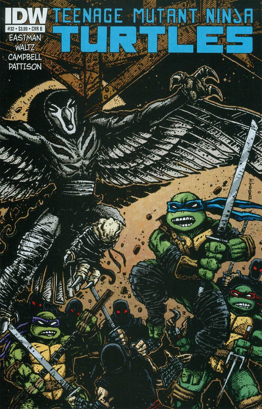 Teenage Mutant Ninja Turtles Vol 5 #32 Cover B Regular Kevin Eastman Cover