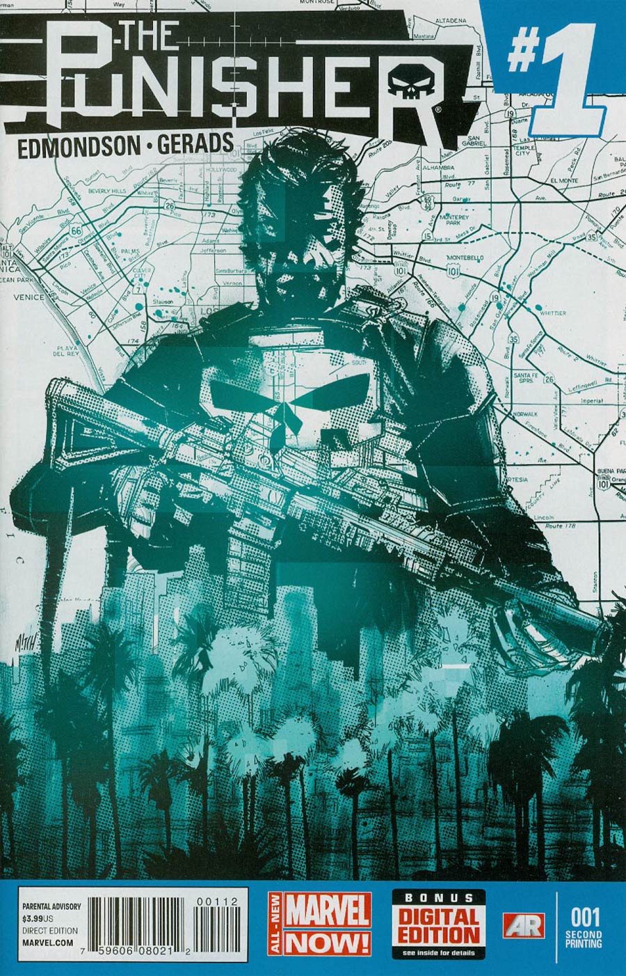 Punisher Vol 9 #1 Cover G 2nd Ptg Mitch Gerads Variant Cover
