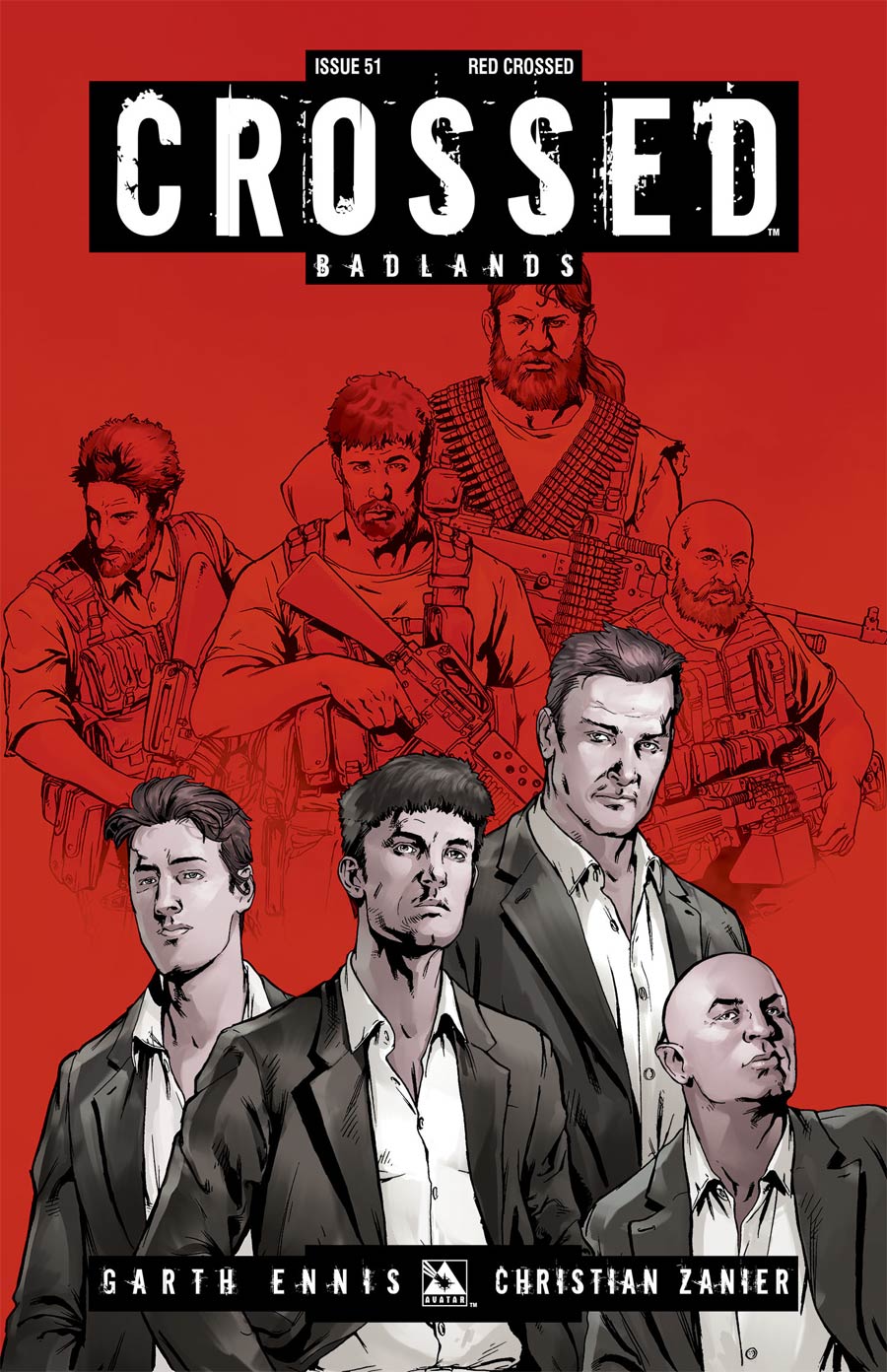 Crossed Badlands #51 Cover E Incentive Red Crossed Edition