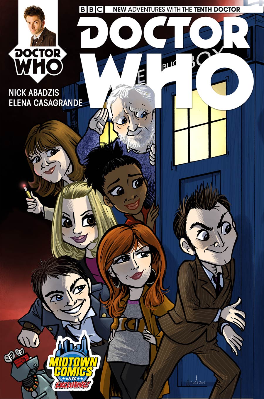 Doctor Who 10th Doctor #1 Cover C Midtown Exclusive Amy Mebberson Variant Cover (1 Of 2)