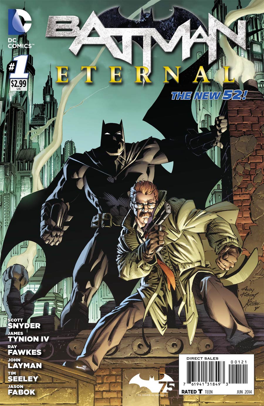 Batman Eternal #1 Cover B Incentive Andy Kubert Variant Cover