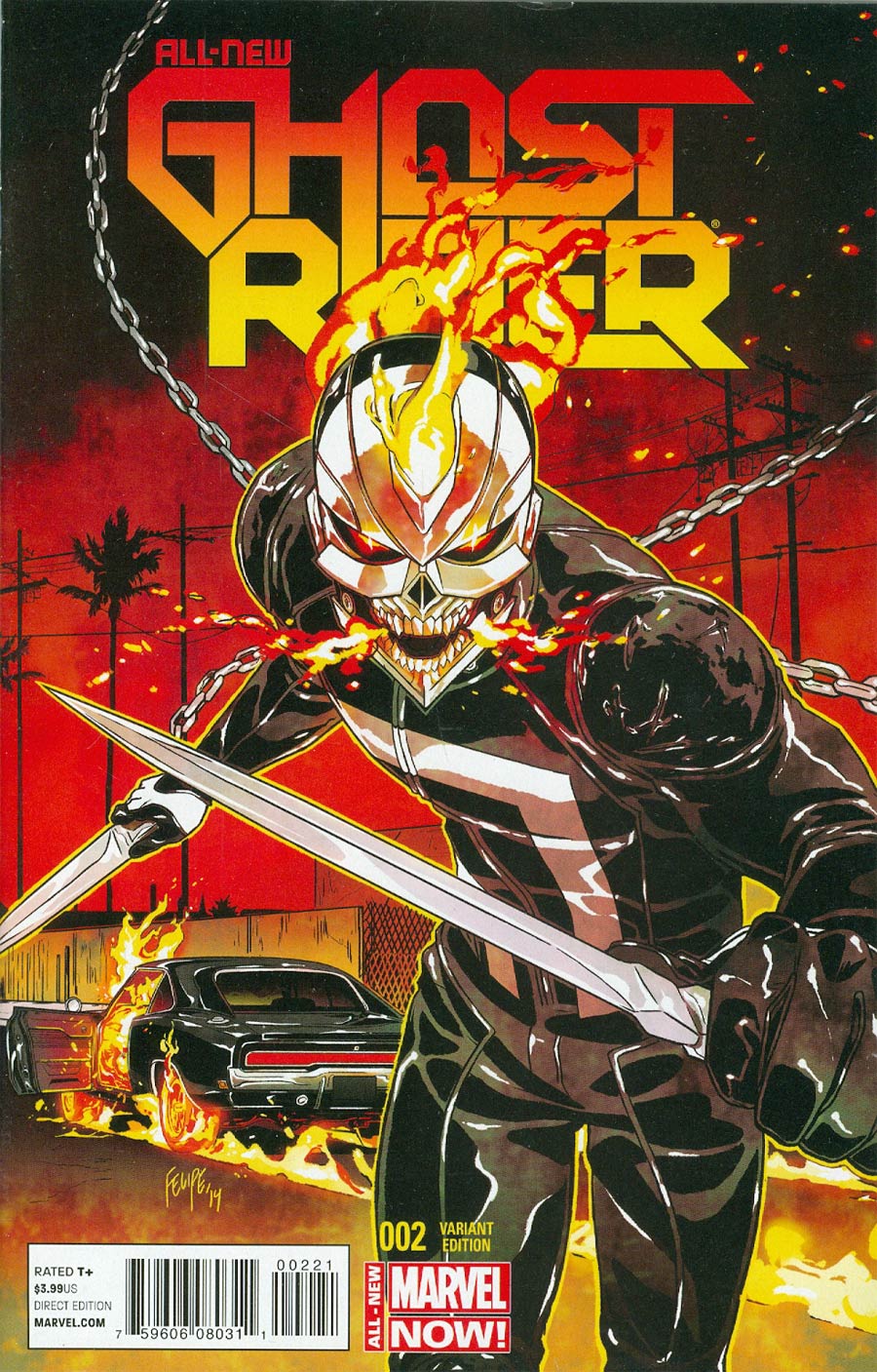All-New Ghost Rider #2 Cover C Incentive Felipe Smith Variant Cover