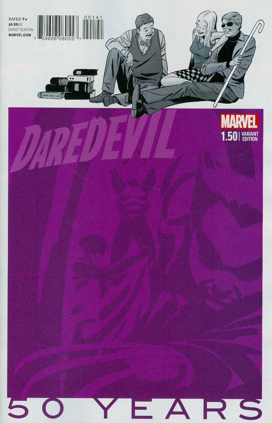 Daredevil Vol 4 #1.50 Cover D Variant Marcos Martin 1970s Purple Cover