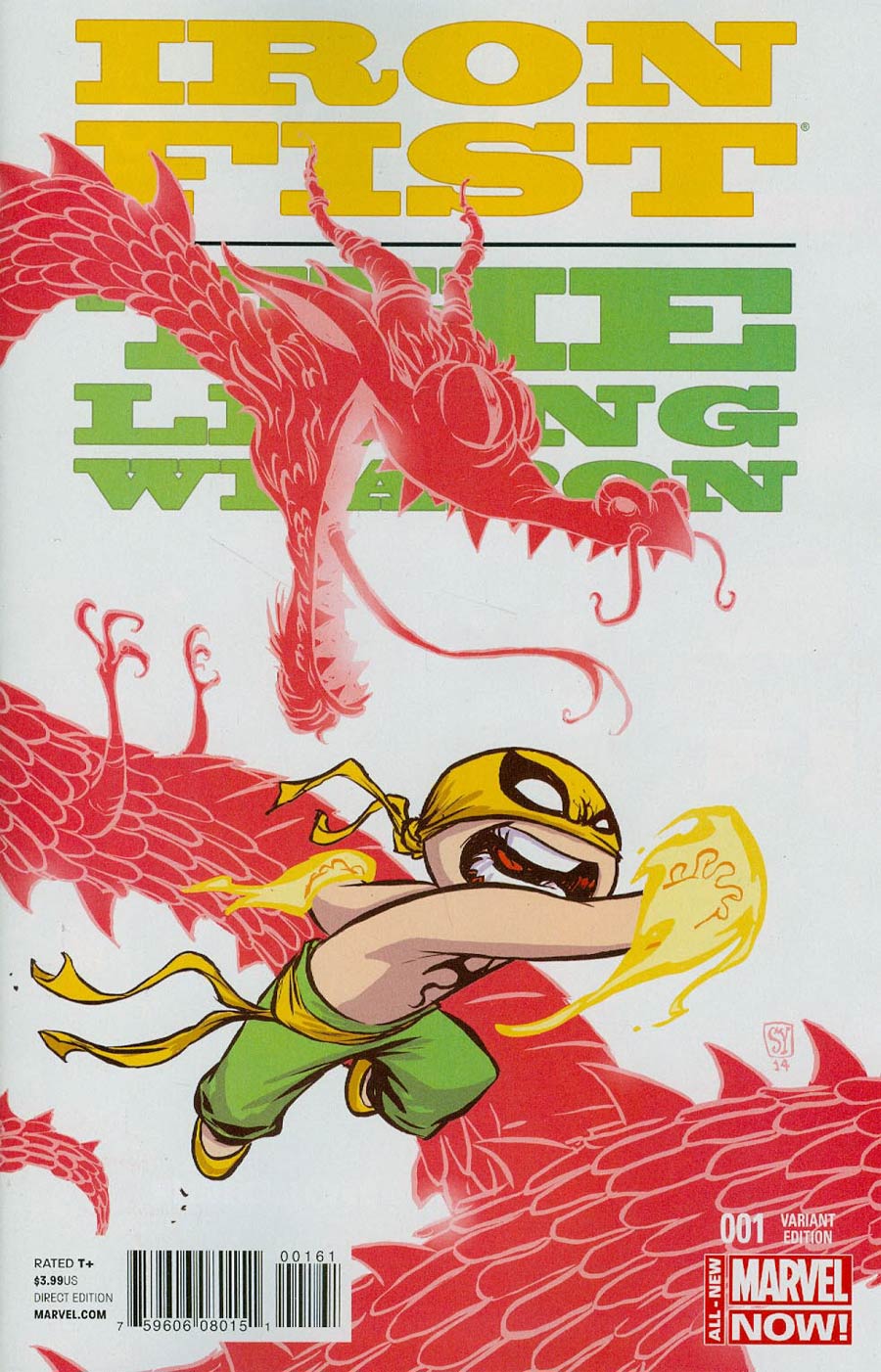 Iron Fist Living Weapon #1 Cover C Variant Skottie Young Baby Cover