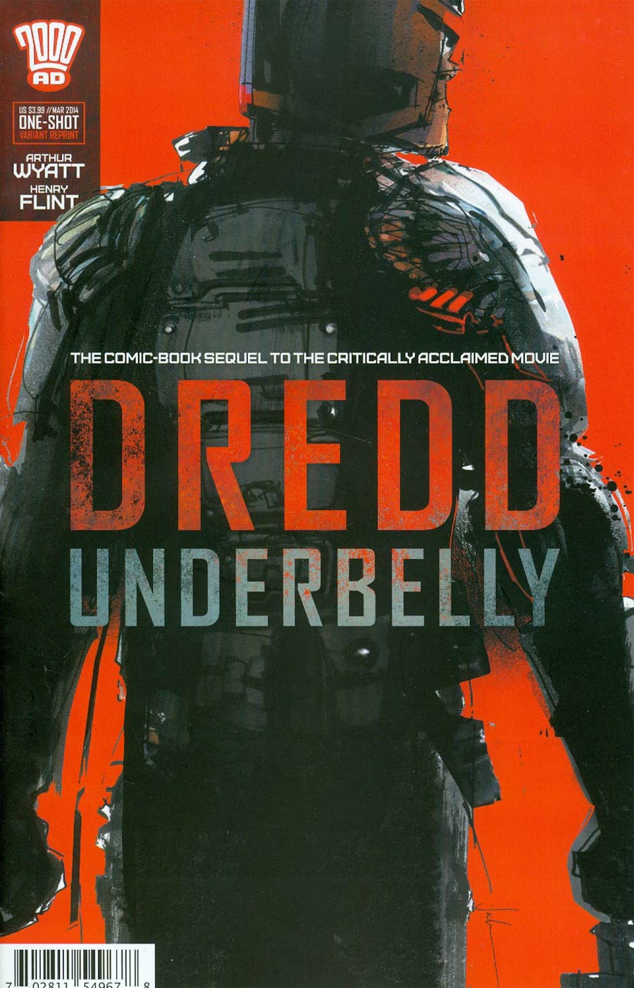 Dredd Underbelly Movie Sequel One Shot Cover B 2nd Ptg Jock Variant Cover