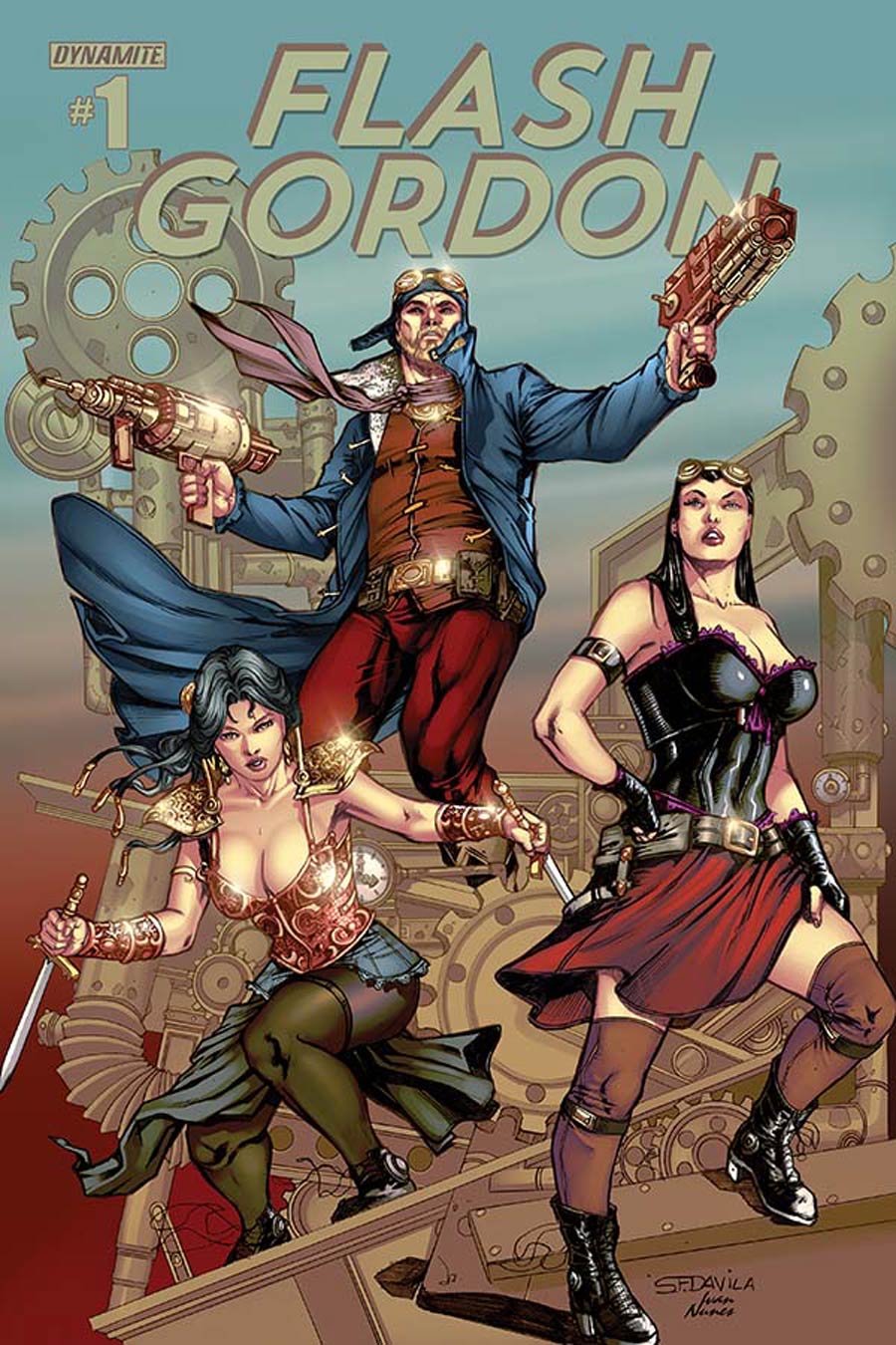 Flash Gordon Vol 7 #1 Cover I Variant Sergio Fernandez Davila Steampunk Color Variant Cover