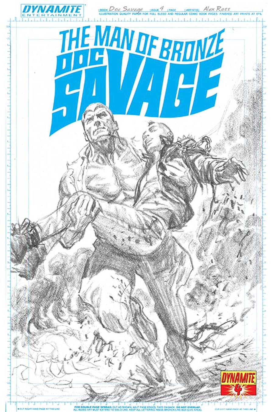 Doc Savage Vol 5 #4 Cover D High-End Alex Ross Art Board Ultra-Limited Variant Cover (ONLY 25 COPIES IN EXISTENCE!)