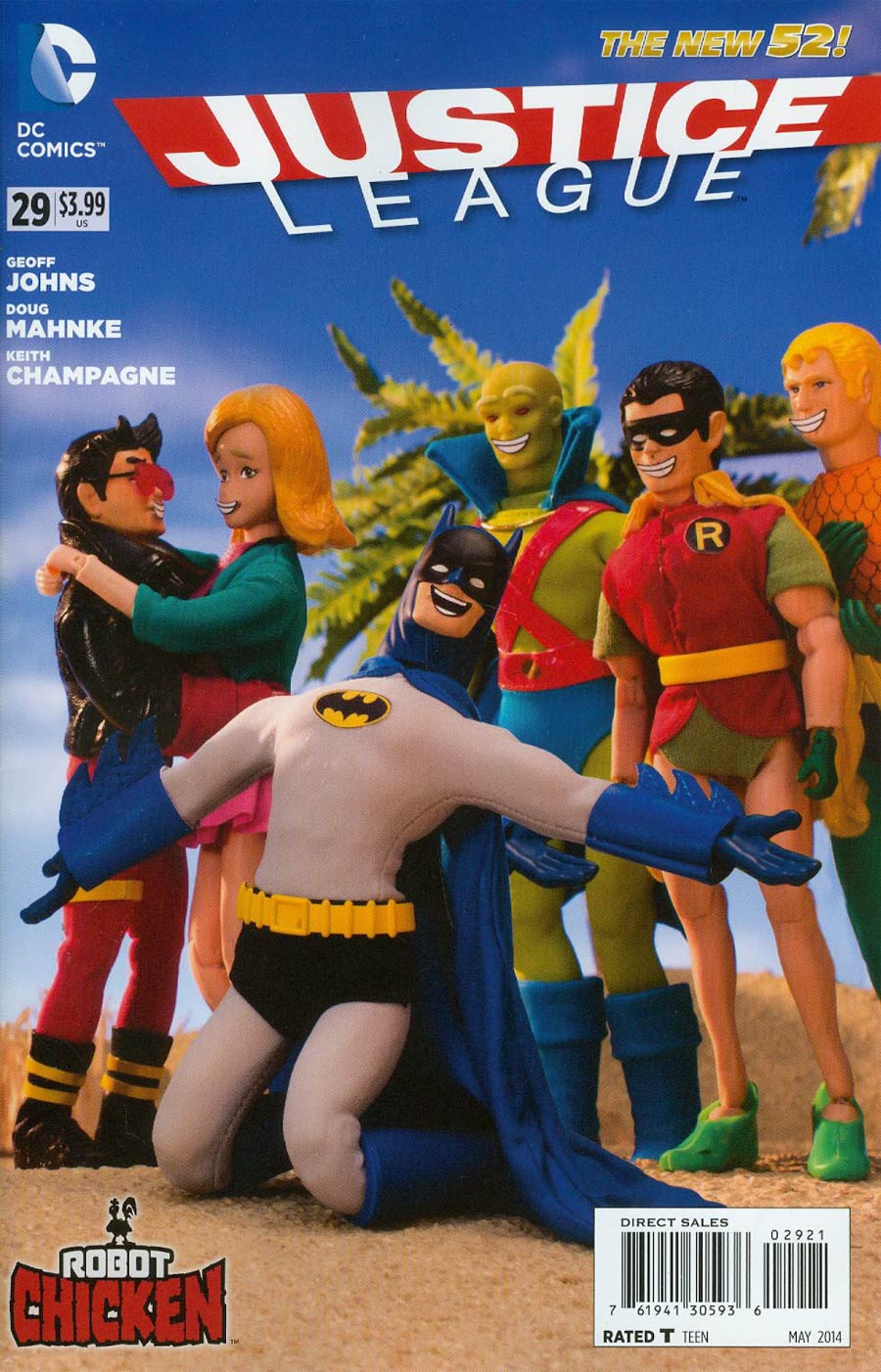 Justice League Vol 2 #29 Cover D Incentive Robot Chicken Variant Cover (Forever Evil Tie-In)