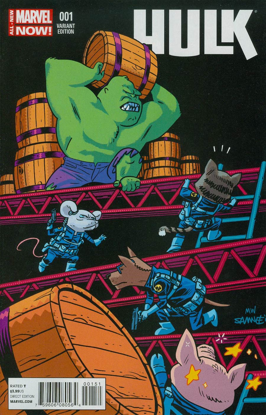 Hulk Vol 3 #1 Cover C Variant Chris Samnee Animal Cover