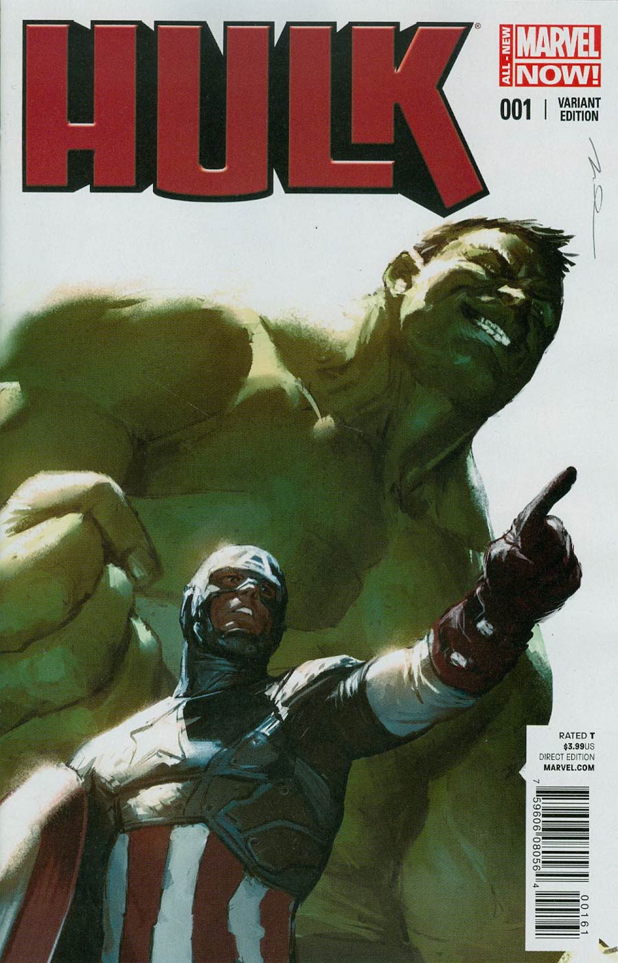 Hulk Vol 3 #1 Cover E Incentive Captain America Variant Cover