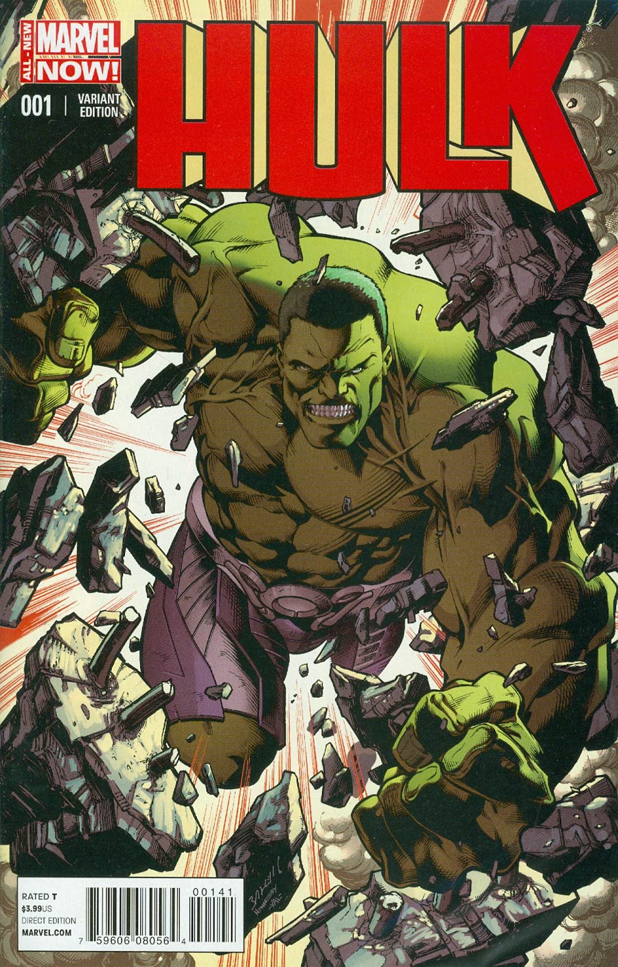 Hulk Vol 3 #1 Cover F Incentive Mark Bagley Variant Cover