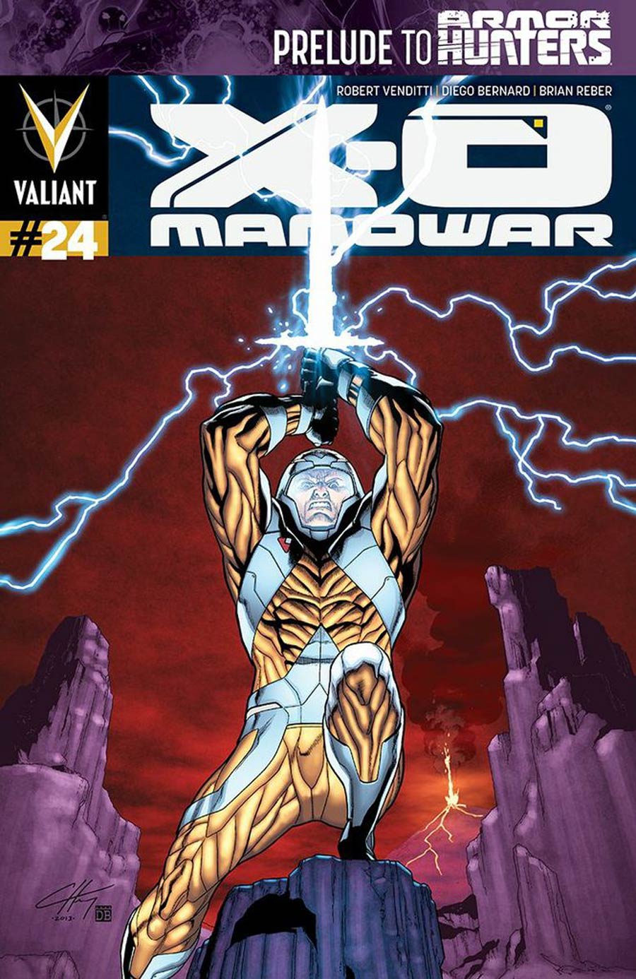 X-O Manowar Vol 3 #24 Cover B Incentive Clayton Henry Variant Cover (Armor Hunters Prelude)