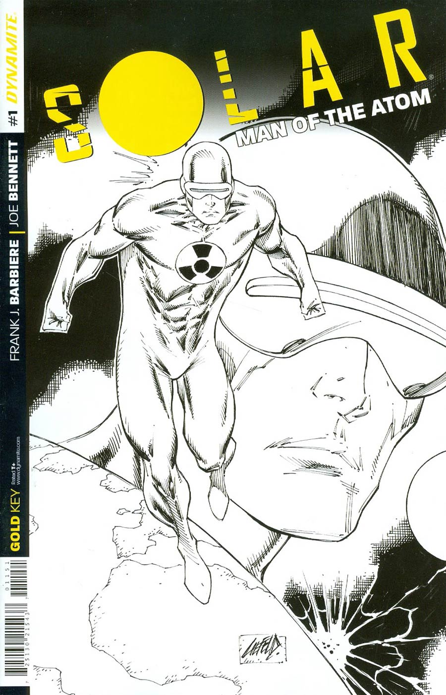 Solar Man Of The Atom Vol 2 #1 Cover F Incentive Rob Liefeld Black & White Premium Cover