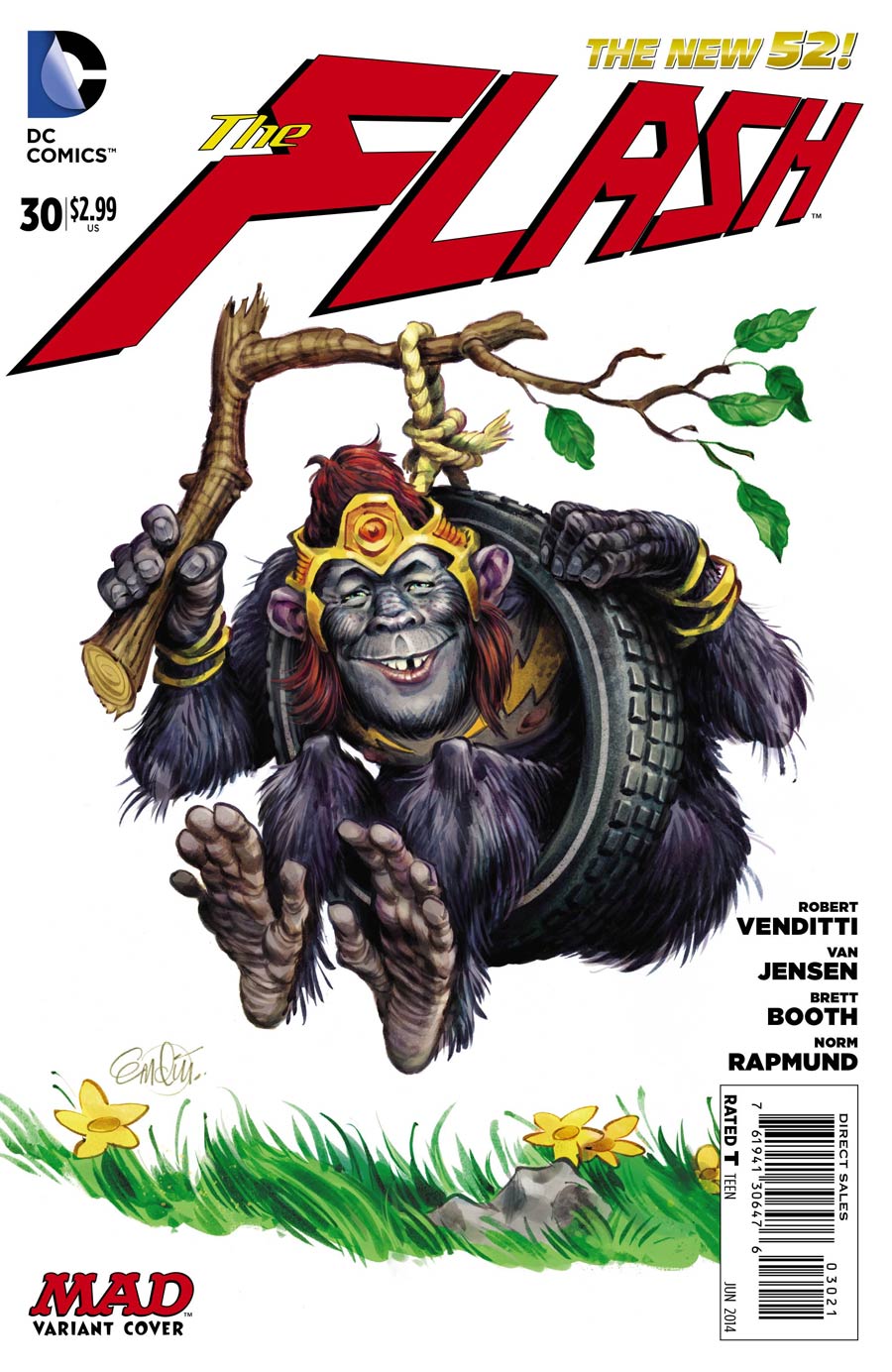 Flash Vol 4 #30 Cover B Incentive MAD Variant Cover