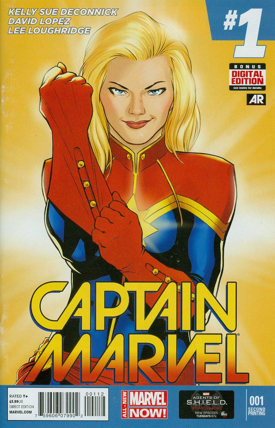 Captain Marvel Vol 7 #1 Cover G 2nd Ptg David Lopez Variant Cover