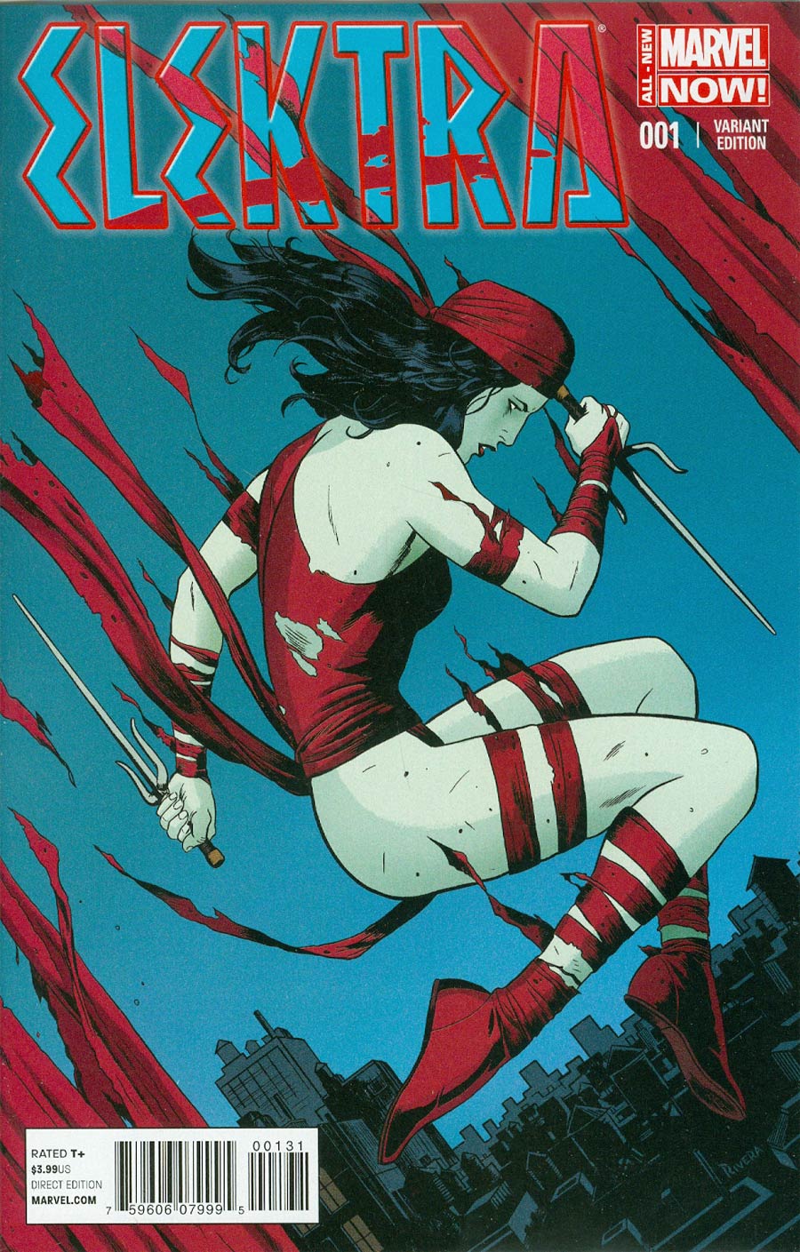 Elektra Vol 3 #1 Cover D Incentive Paolo Rivera Variant Cover