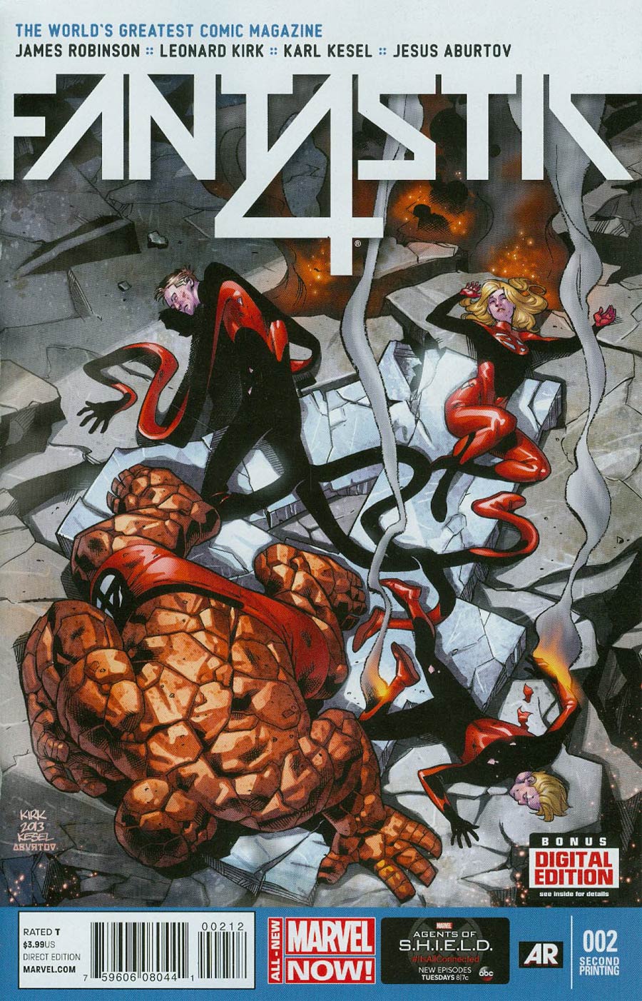 Fantastic Four Vol 5 #2 Cover C 2nd Ptg Leonard Kirk Variant Cover